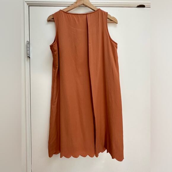 Maje silk blend earth toned dress. Size medium. - Picture 3 of 7